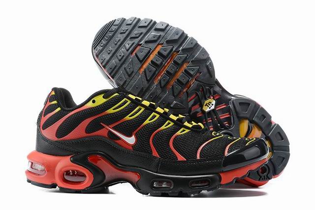 Nike Air Max Plus Tn Men's Running Shoes Black Red Green-28 - Click Image to Close